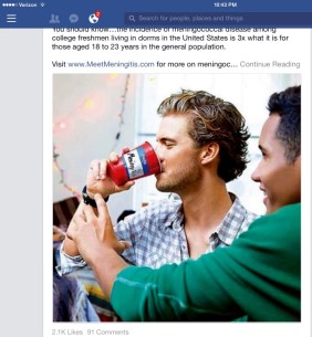 Meningitis Frat party